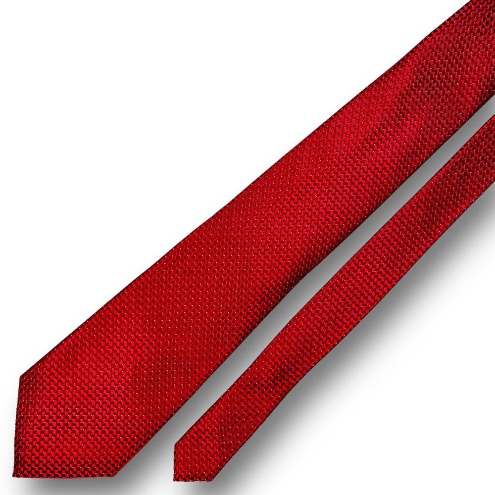 DONALD TRUMP EUC Men’s Red Basketweave 100% Silk Tie - Picture 2 of 6